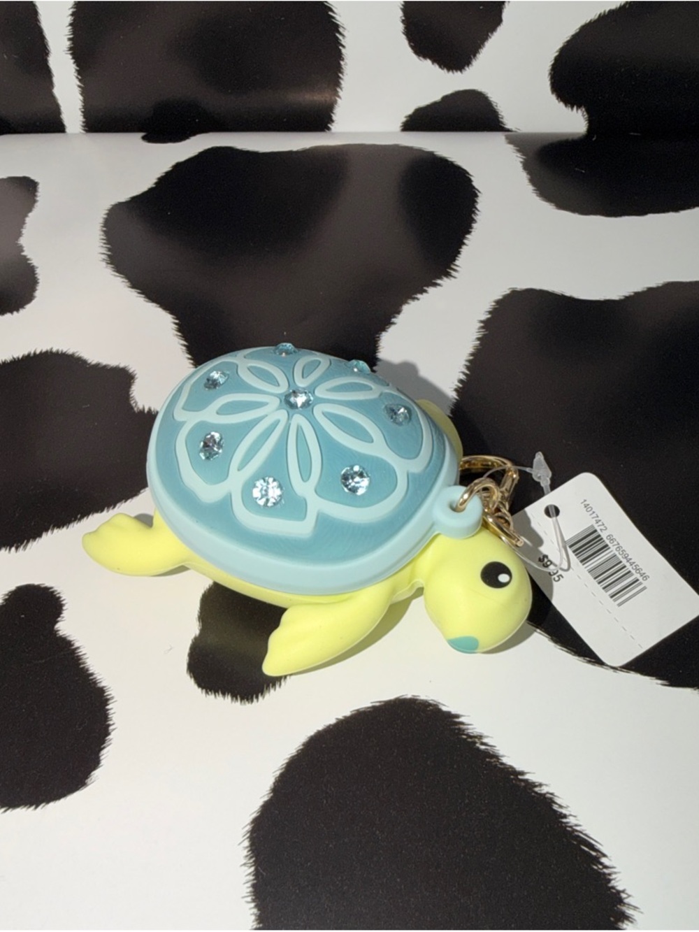Bath & Body Works Green & Light Blue Turtle Keychain PocketBac Holder
